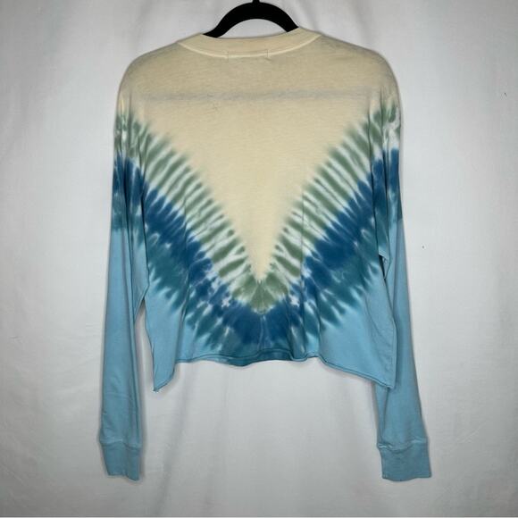 DAYDREAMER Yale Beach View Cropped Tie Dye Pullover NWT in XS - Picture 8 of 8